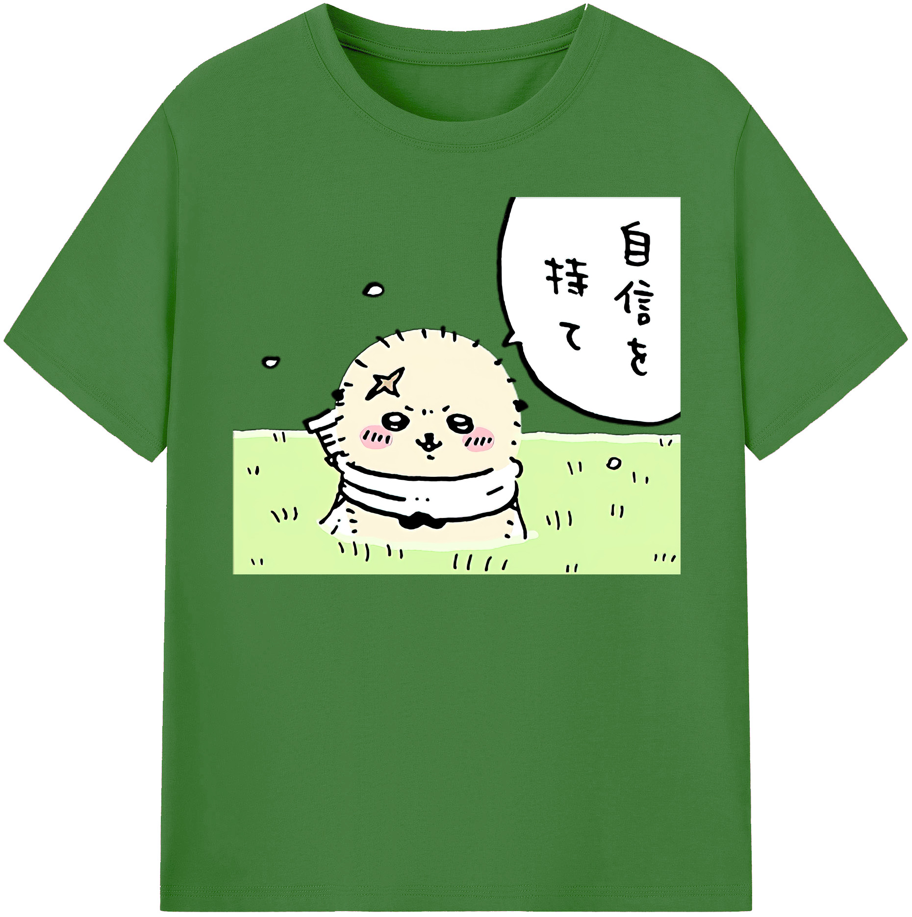 （画像用） ちいかわ ラッコ Chii-kawa Sea otter レディースカジュアルプリントTシャツ（綿100％）